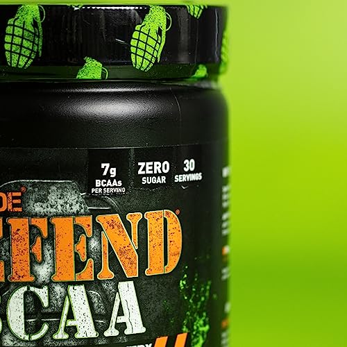 Grenade Defend BCAA Powder, Green Apple, 390 g (7 g BCAA's Per Serving - 30 Servings