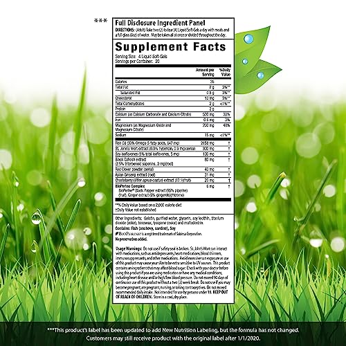 Irwin Naturals EstroPause Menopause & Women's Health Support Supplement 80 Liquid Softgels