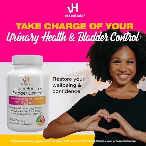 vH essentials Urinary Health & Bladder Control, Cranberry Extract, Prebiotics and Probiotics
