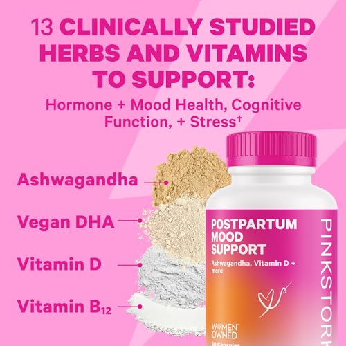 Pink Stork Postpartum Essentials for Hormone Balance, Recovery, and Mood Support for Women