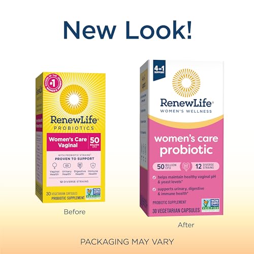 Renew Life Women's Probiotic Capsules, 50 Billion CFU Guaranteed, Supports Vaginal, Urinary