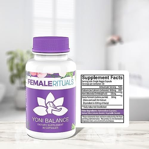 FEMALE RITUALS Yoni Balance Vaginal Tightening Pills 30 Pack - Vaginal Rejuvenation & Vagina Moisturizer