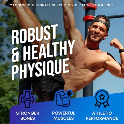 Magnesium Glycinate 500MG - Magnesium for Sleep - High Absorption Chelated Magnesiu