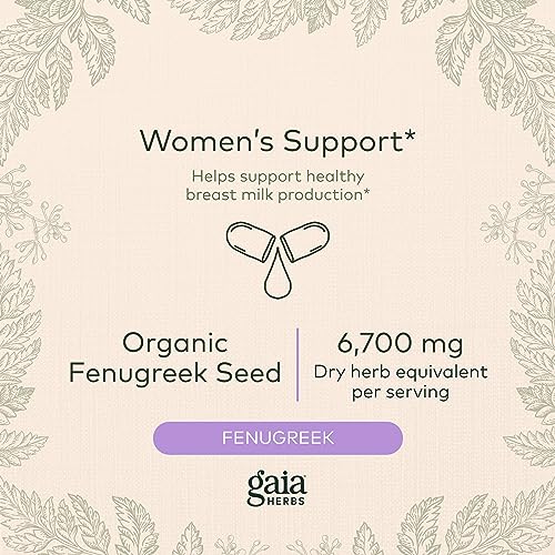 Gaia Herbs Fenugreek Seed - Helps Support Healthy Lactation and Breast Milk Production