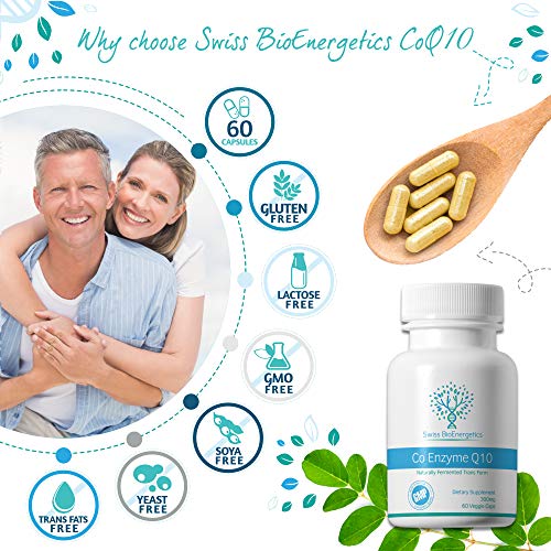 Co Enzyme Q10 CoQ10 300mg 60 Capsules - Superior Naturally Fermented Trans Form