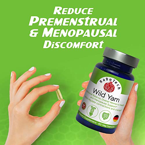 RaDoTech - Wild Yam Menopause Supplements for Women, Premenstrual and Menopause