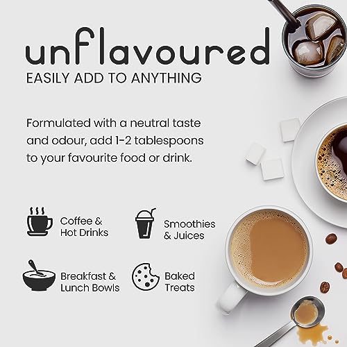 Bovine Collagen Peptides Powder 500g - 50 Servings - 100% Pure, Hydrolysed, Type 1 & 3-19 Amino Acids