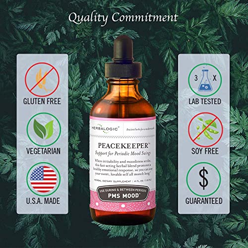 Herbalogic - Peacekeeper Liquid Herb Drops - Reduces PMS Related Mood Swings - Based on the Traditional