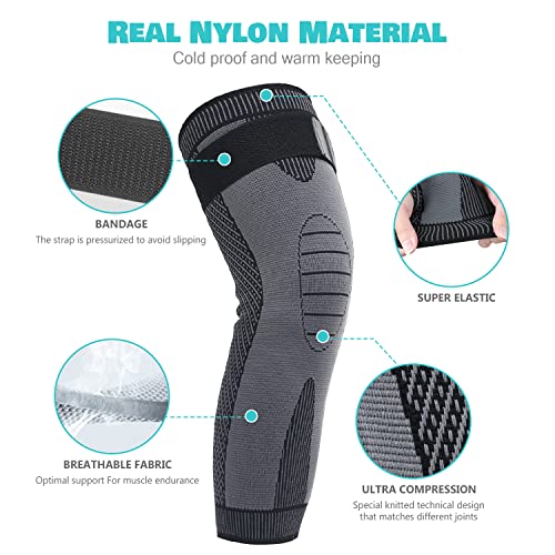 DAFUZ Tourmaline Acupressure self-Heating Shaping Knee Sleeve, Mugwort Acupressure