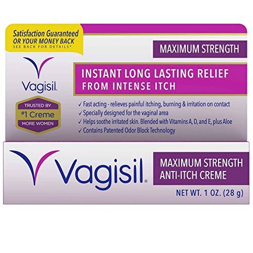 Vagisil Medicated Anti-Itch Creme Maximum Strength - 1oz, Pack of 5