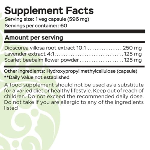 RaDoTech - Wild Yam Menopause Supplements for Women, Premenstrual and Menopause