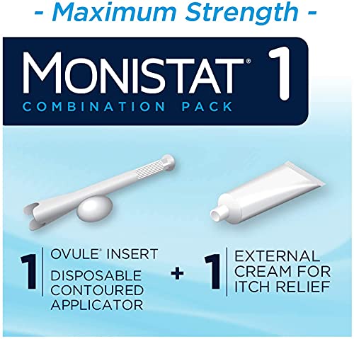 Monistat 1-Day | Day or Night Combination | Yeast Infection Treatment, Prefilled, 1 Pack