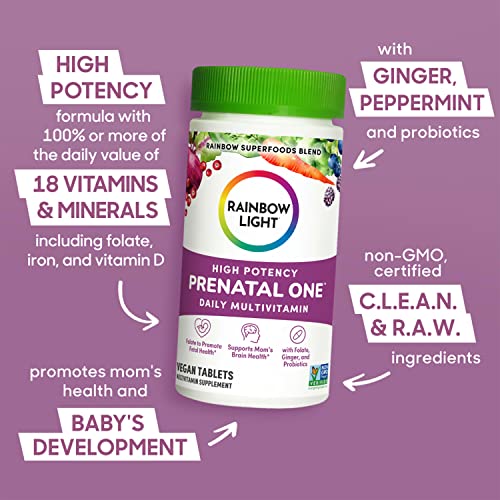 Rainbow Light High-Potency Prenatal One Multivitamin, Prenatal Health Multivitamin