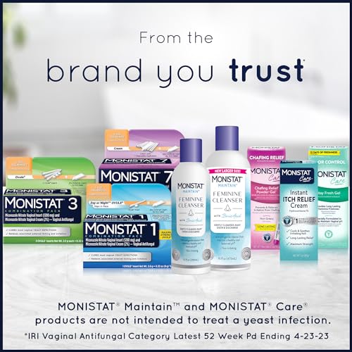 Monistat Boric Acid Feminine Cleanser, Fragrance Free Feminine Wash, 16 Fl Oz, 1 Pack