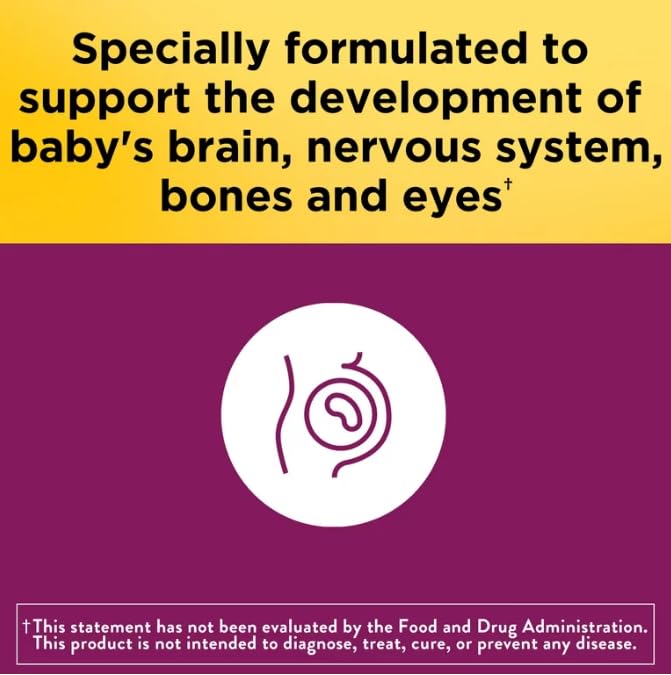 Prenatal Gummies with DHA and Folic Acid, Nature Made Dietary Supplement