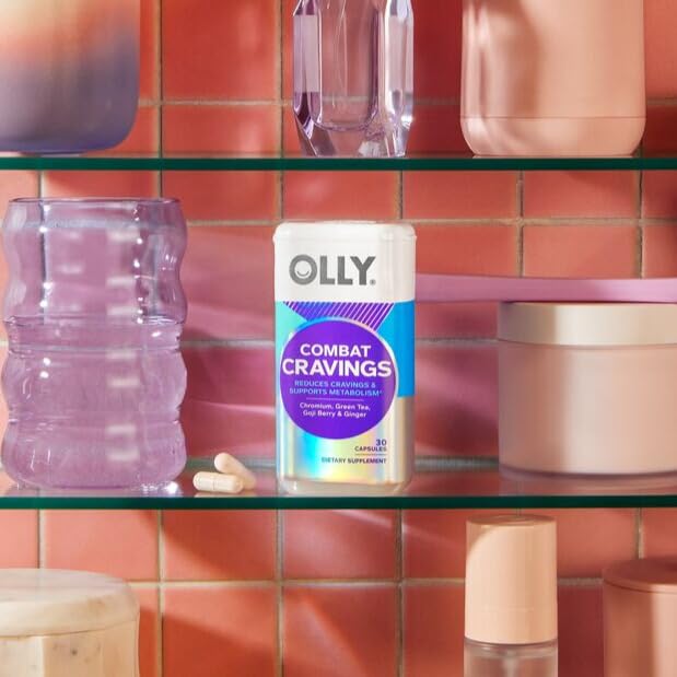 OLLY Combat Cravings, Metabolism & Energy Support Supplement,1000 mcg Chromium