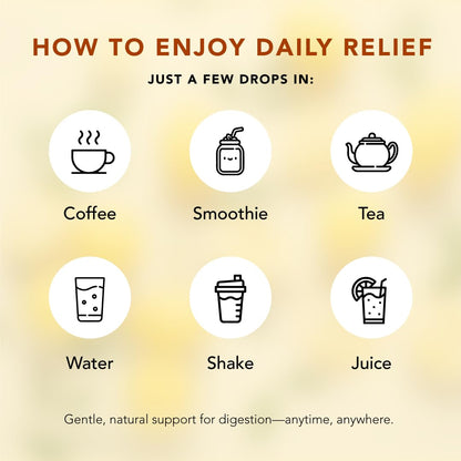 Organic Lemon Balm Drops for Bloating & Digestive Support | Vegan