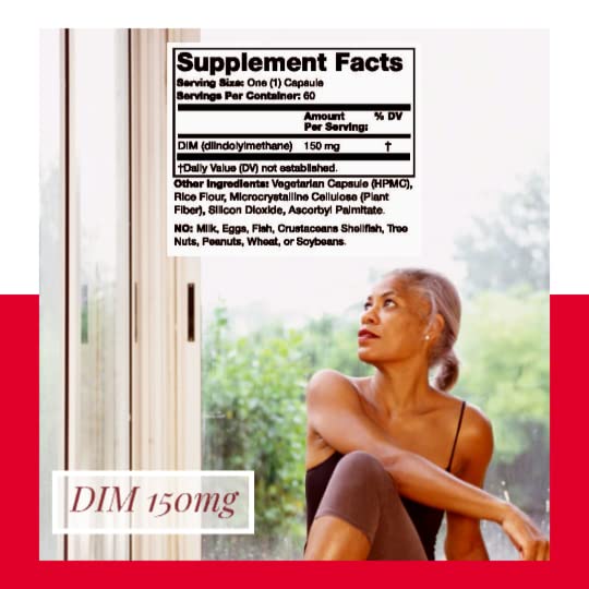 Olympian Labs DIM Supplement 150mg - DIM Diindolylmethane 60 Capsule Supply of DIM