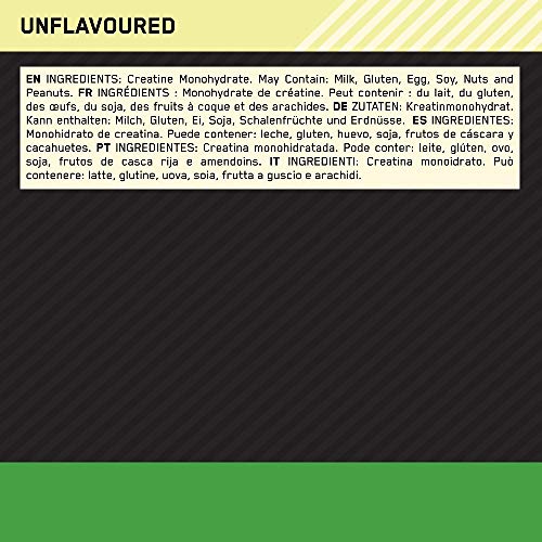 Optimum Nutrition Micronised Creatine Powder, 100% Pure Creatine Monohydrate Powder