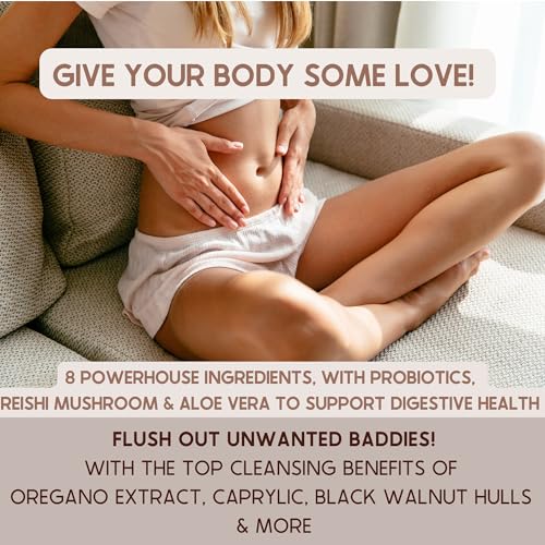 SACRALMOON Candida Cleanse - 8 Cleansing Ingredients for Digestive Support and Feminine Care