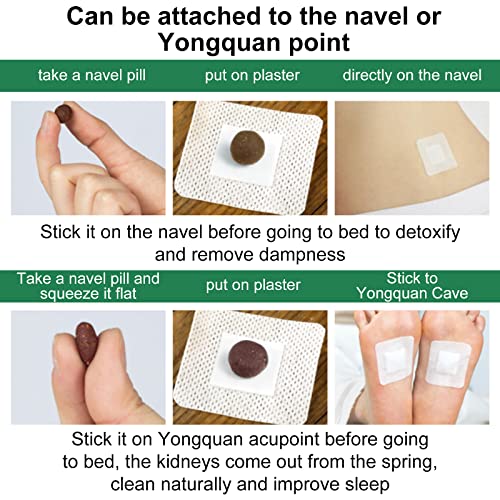 Mugwort Stickers, 40PCs Mugwort Navel Stickers - Parches para Bajar de Peso Rapido