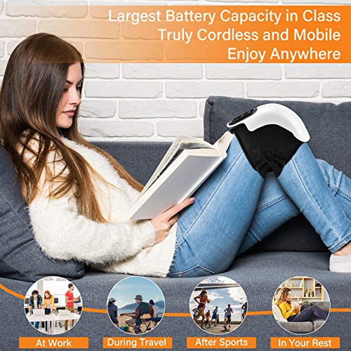 FORTHiQ Cordless Knee Massager, FDA Registered, Infrared Heat and Vibration Knee Pain Relief