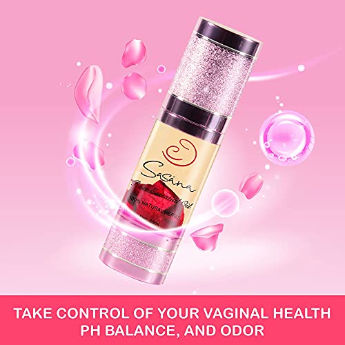 SASÁNA All Natural Feminine Spray - Effective Relief from Dryness, BV, Itch - 100% Organic Yoni Oil