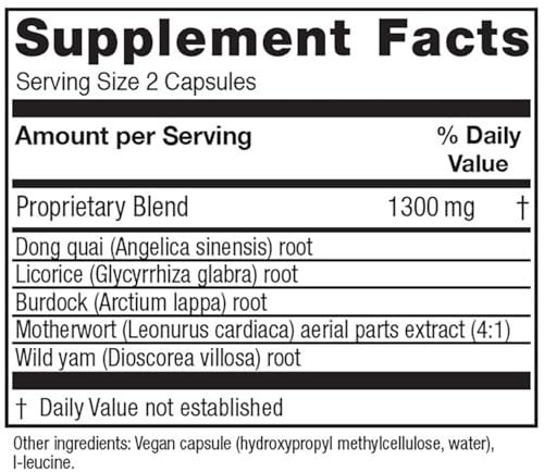 Vitanica Women's Phase II, Menopause Support, Vegan, 180 Capsules
