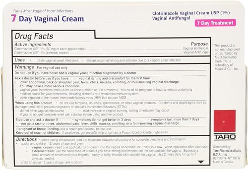 Taro Clotrimazole 7 Vaginal Cream 45 g