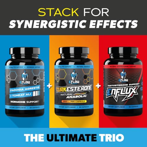 eFlow Nutrition Enflux Natural T Support with KSM-66 Ashwagandha - Supplement