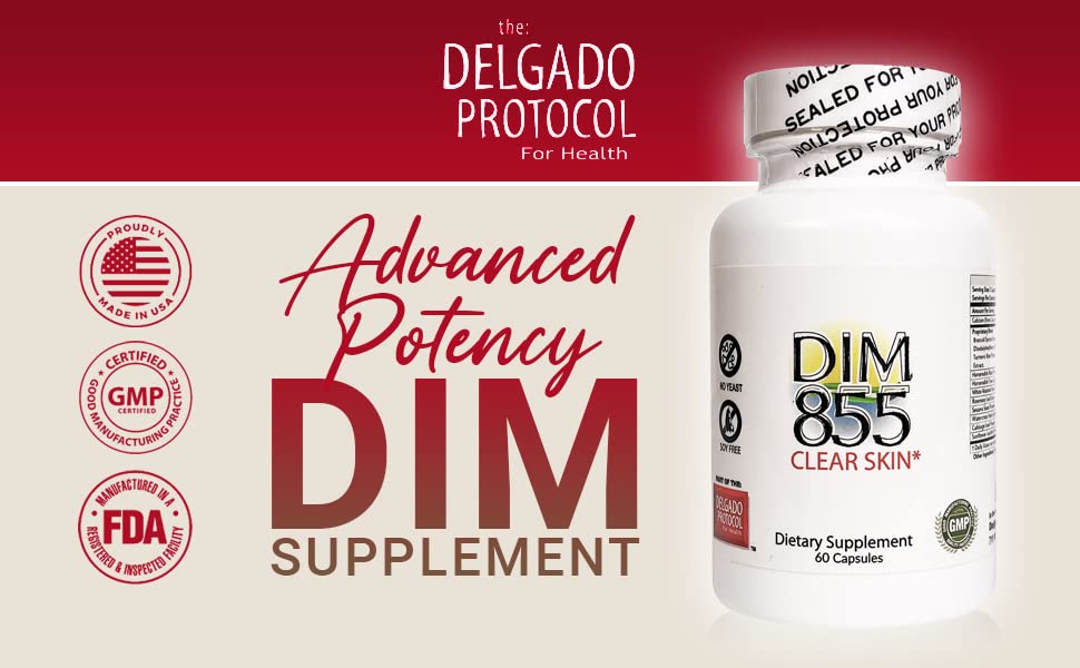 Delgado Protocol - DIM 855 Diindolylmethane Supplement - Improve Estrogen Balance