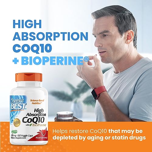 Doctor's Best High Absorption CoQ10 with BioPerine, Non-GMO, Gluten & Soy Free