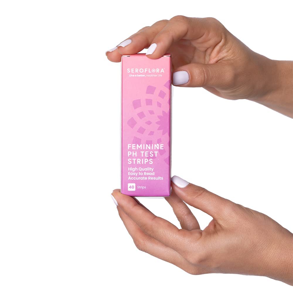 Seroflora Vaginal pH Test Strips for Women - Monitor Vaginal Health & Yeast Infection - Easy