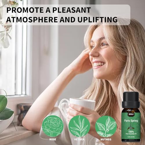 MISIJI Getting Power Essential Oils Set-Essential Oils for Diffuser for Home,Diffuser Oils Scents