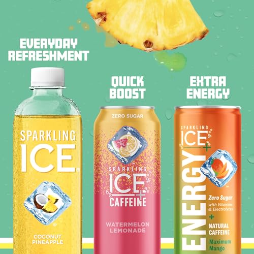Sparkling Ice, Coconut Pineapple Sparkling Water, Zero Sugar Flavored Water, with Vitamin