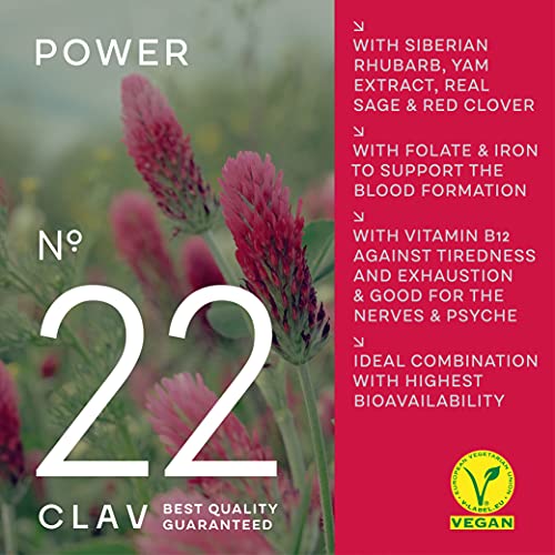 CLAV® Natural Hormone Balance for Women - PMS Relief with Siberian Rhubarb, Wild Yam & Vitex Berry