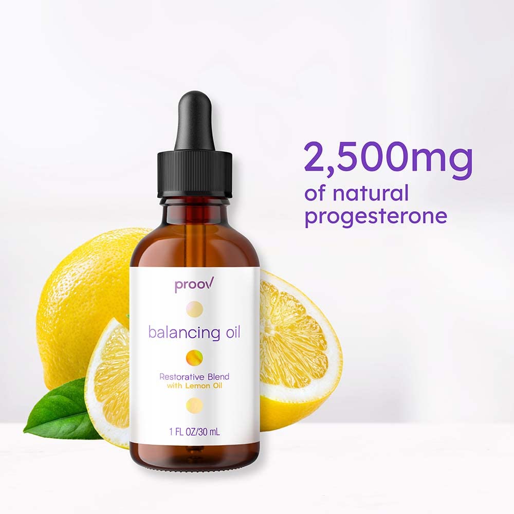 Proov Balancing Oil (Lemon) Plus Pro and Boost Supplements | Support Your Body's Natural Progesterone