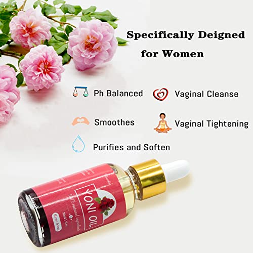 2 Packs Yoni Oil for Women, All Natural Feminine Oil Intimate Deodorant for Women, Ph Balanced