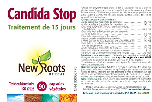 New Roots Herbal Candida Stop, 90 CT