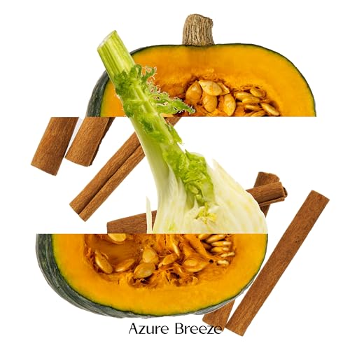 Pumpkin Scented Candles for Home - 12 oz, 70 Hours Burning - Natural Essential Oils & Soy Wax