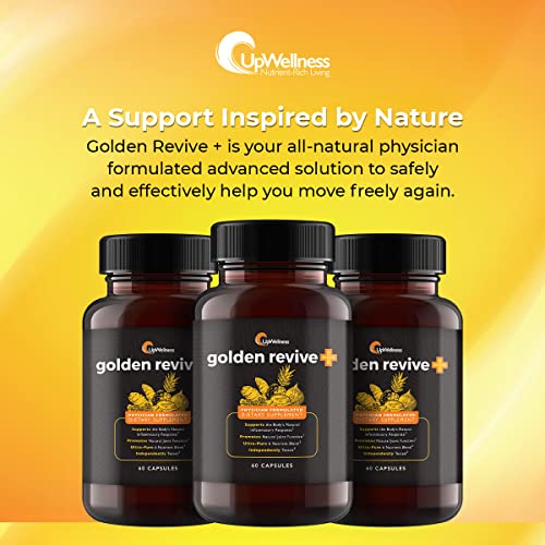 UpWellness Golden Revive + Joint Support with Quercetin, Magnesium, and Turmeric
