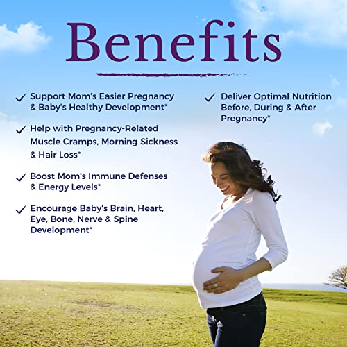 VITALITOWN Prenatal Vitamin, with Omega-3 DHA, Folate, Iron, VIT C, D3, Calcium, Zinc, Choline