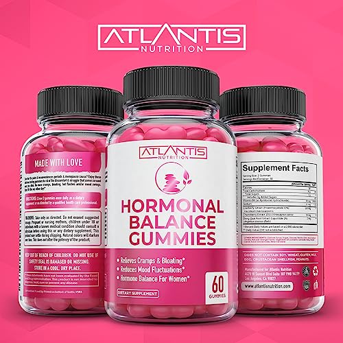 Hormonal Balance For Women & PMS Relief Gummies - Alleviates Cramps, Bloating, Mood Swings
