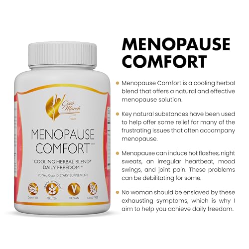 Menopause Comfort Fast Relief from Flushing, Cooling Herbal Blend by Coco March - Dairy Free