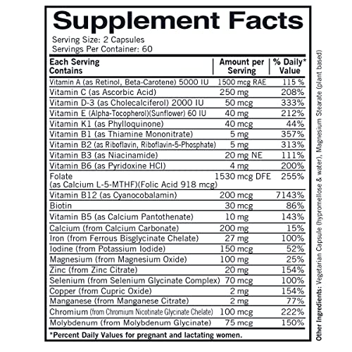 Prenatal Advanced Care, 120 Capsules, Kirkman Labs