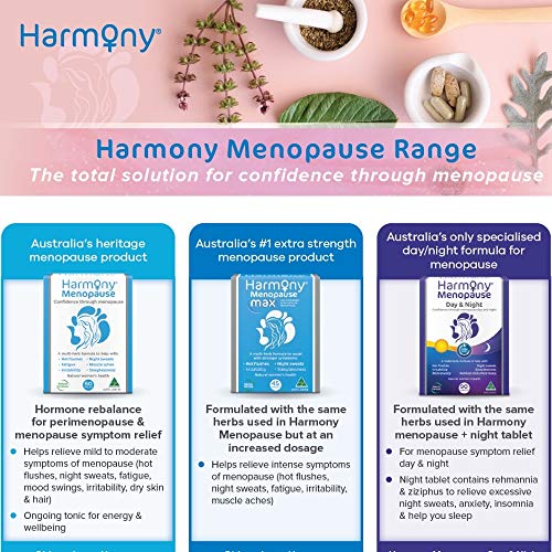Harmony - Menopause Supplements for Women, Support for Hot Flashes & Irritability, Vitamin D