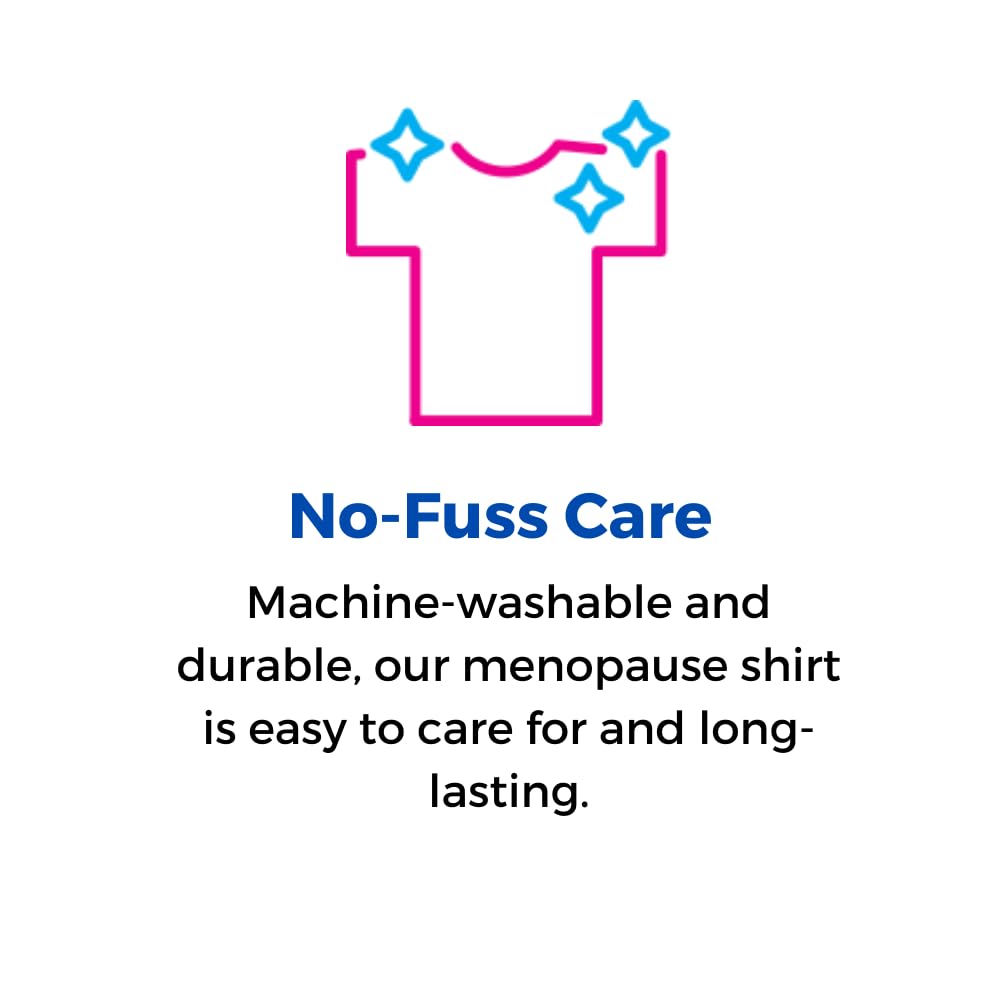 tempagenix - Women's Temperature Regulating Menopause T-Shirt, Short Sleeve, Absorbs, Stores