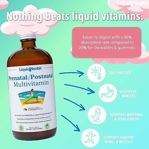 LIQUIDHEALTH Prenatal/Postnatal Multiple Liquid Women's Multivitamin