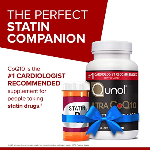 Qunol CoQ10 100mg Softgels, Ultra CoQ10 100mg, 3x Better Absorption, Antioxidant