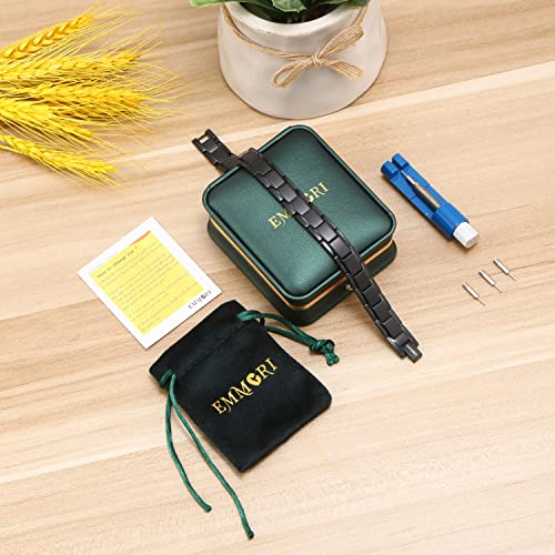 EMMORI Ultra Strength Magnetic Bracelet - 3,500 Gauss Per Magnet -Magnetic Bracelets